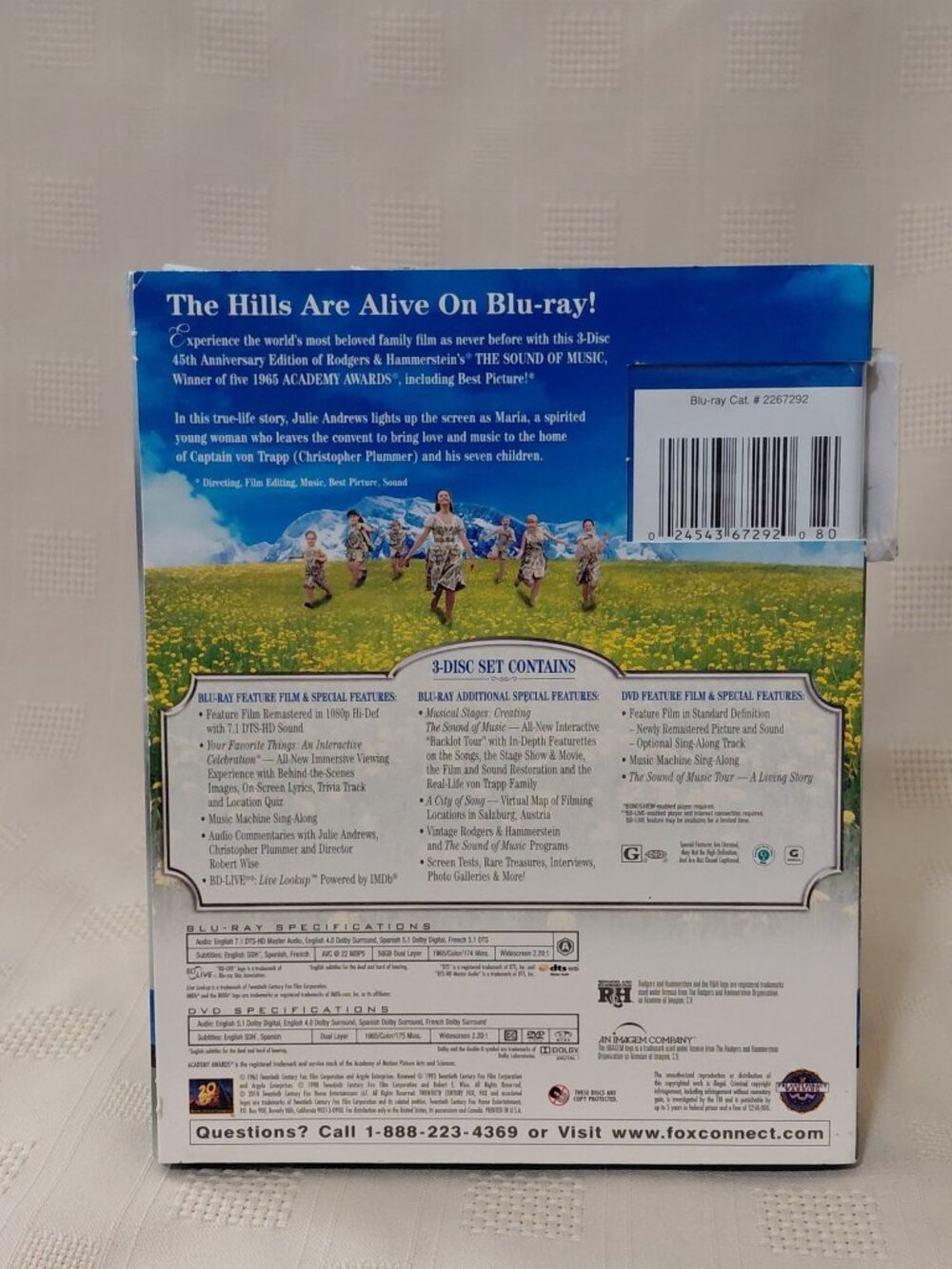 The Sound Of Music 45th Anniversary Edition Blu-ray + DVD Combo Special Features - Picture 6 of 6